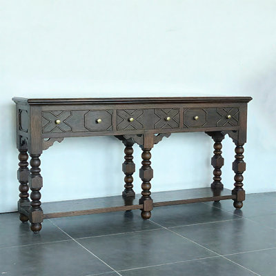 Southeast Asian Style Carved Console Table