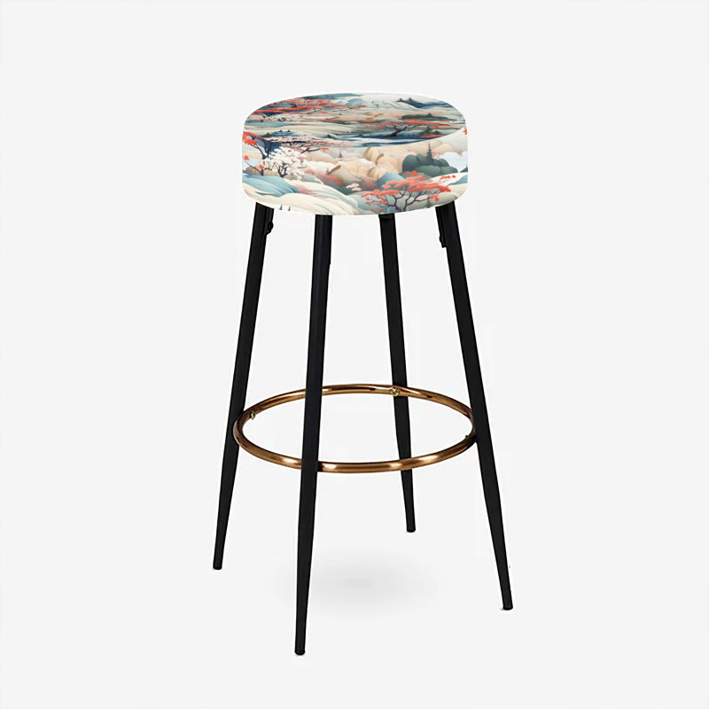 Asian Minimalisme - Ensemble de 2 tabourets de bar orientaux