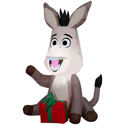 Airblown Christmas Light-Donkey with Present from Shrek-SM-Universal