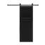 Modern 2 panel  84 in.X25 in. MDF black walnut Barn Sliding Door With Hardware kit