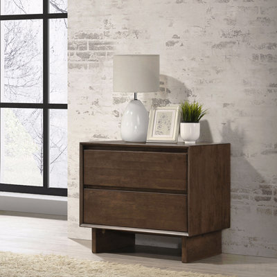 2-Drawer Bedroom Nightstand, Bedside Nightstand Table