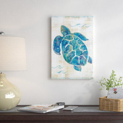 " On The Waves VI " Graphic Art Painting