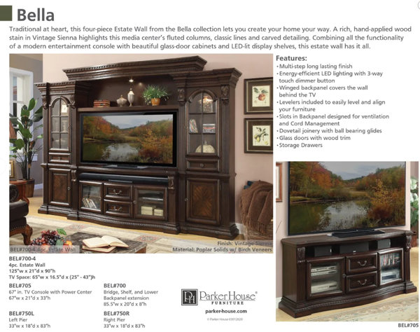 Lark Manor Coria Entertainment Centre u0026 Reviews - Wayfair Canada