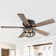 52'' Iris 5 - Blade Standard Ceiling Fan with Remote Control and Light Kit Included
