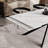 9 - Piece 110.24'' Extendable Sintered Stone Dining Table with 8 Fabric Arm Chairs Dining Set-131872181