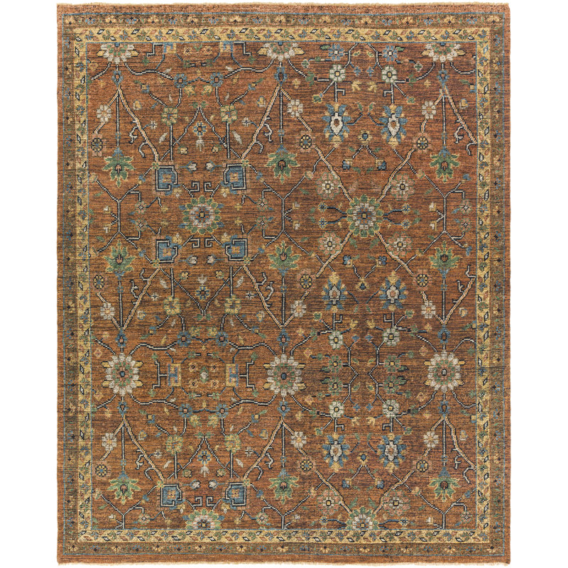 Meja Wool Oriental Area Rug, Rectangle 6' x 9'
