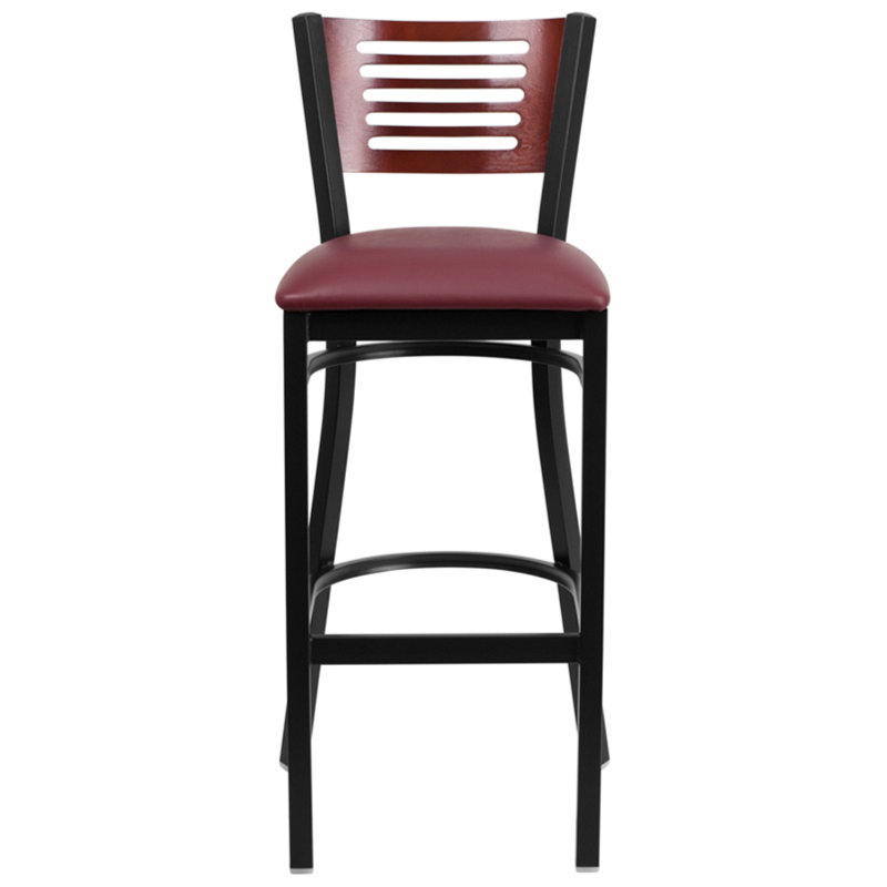 Tabouret de bar 32 po Thornfeldt, Bourgogne, Rouge, 1