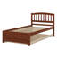 Structure de lit plateforme en bois avec lit gigogne-2048589211