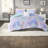 Dreamy Watercolor Bedding Sets, Hypoallergenic Polyester Comforter With Decorative Pillow, Queen Size