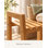 Portant à vêtements en bois de bambou avec porte-vêtements et étagères de rangement l 51 po