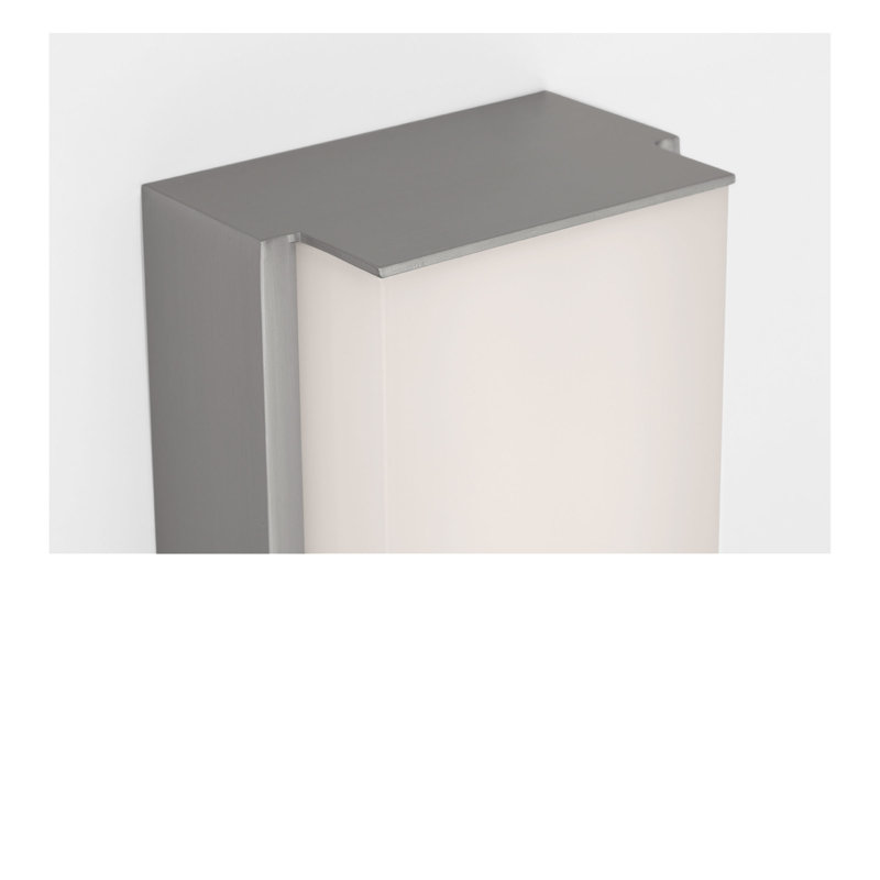 Meuble-lavabo à DEL, H 3 po x l 18 po x P 1,87 po, Nickel brossé