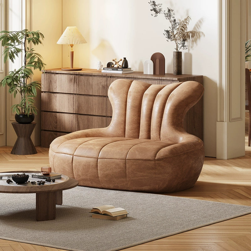 Chaise de canapé moderne et simple, Brun