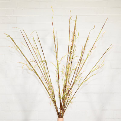 36" Artificial Twig Pink Budding Flowers Floral Arrangement For Vase Filler, Farmhouse Branch Sprays Long Stem Flower Bulk Bouquet For Wedding Party Home Office Table Centerpiece Shelf Decorations