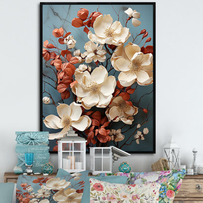«Vintage Nostalgia Dogwood III», reproduction sur toile