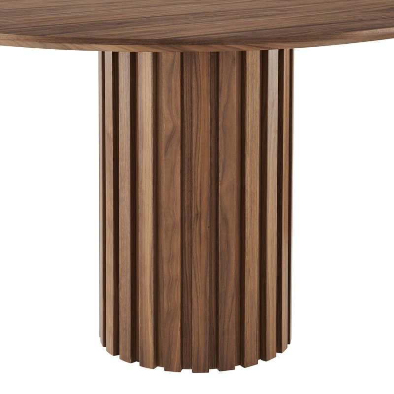Modway Senja 95" Oval Dining Table, Walnut