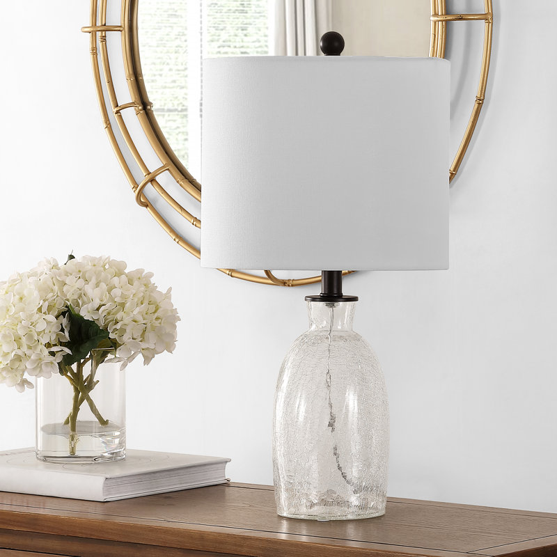 Glass Standard Table Lamp