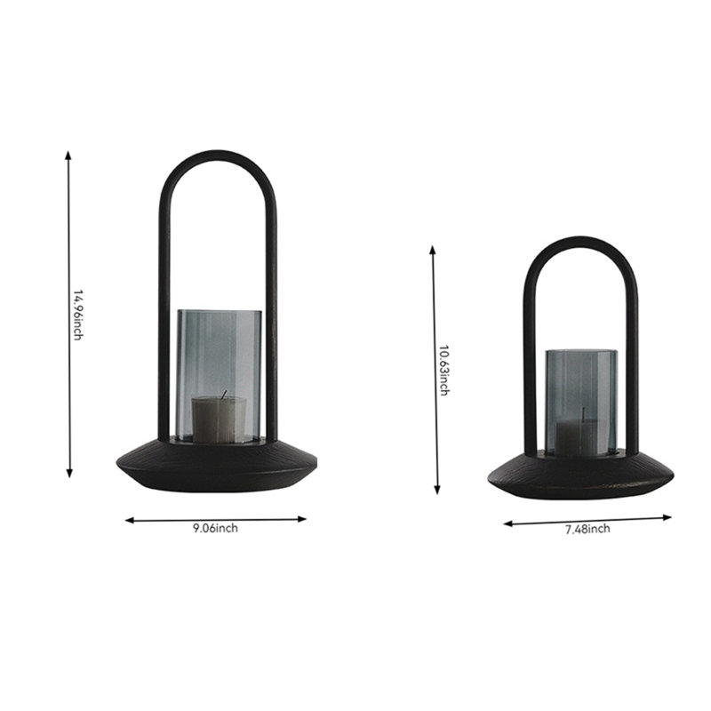 Bougeoir de table en métal 14,96 po H