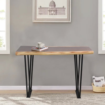 Cinsere Solid Wood Top Console Table