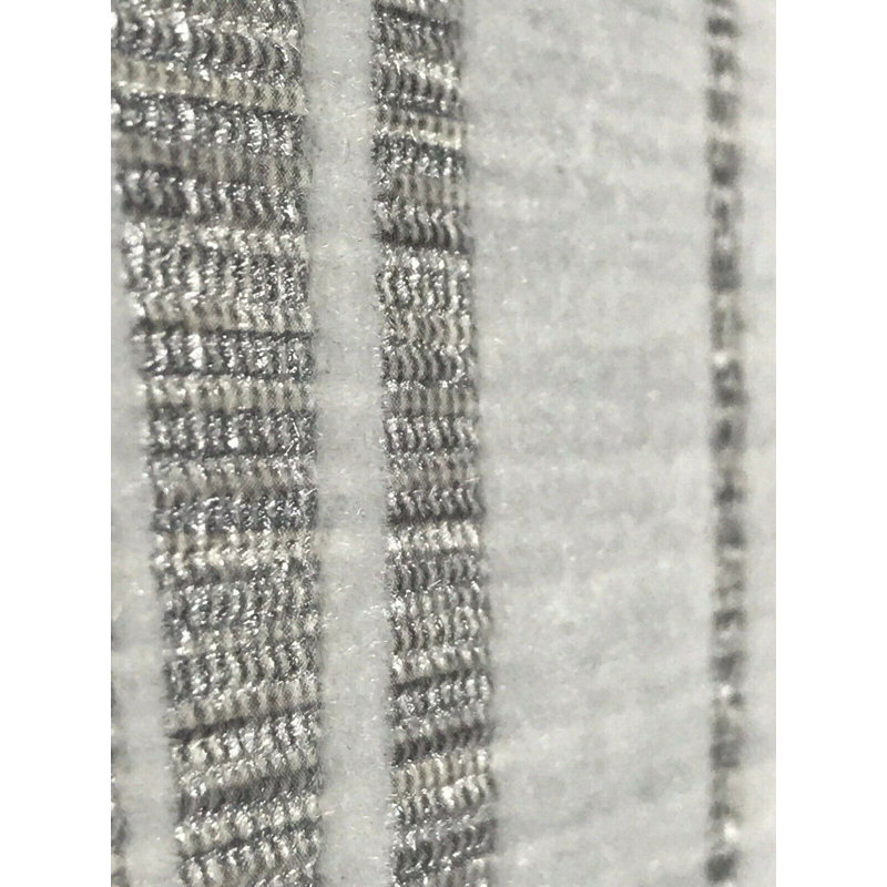 Papier peint en flocons de velours métallique argenté Jessmarie