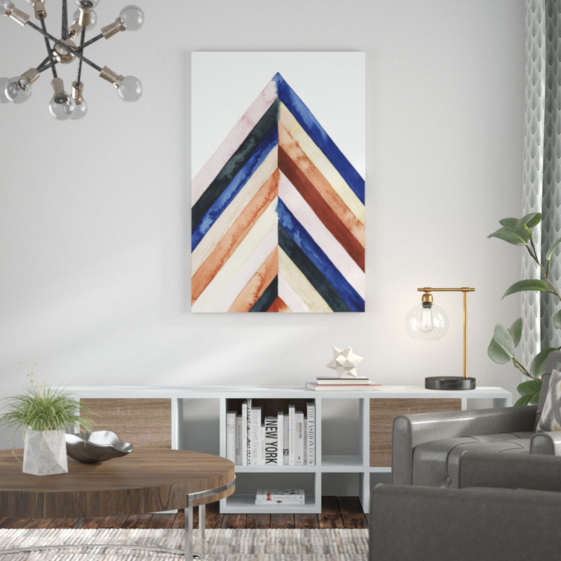 «Desert Layers II» par Grace Popp - reproduction d'art sur toile tendue, H 48 po x l 32 po