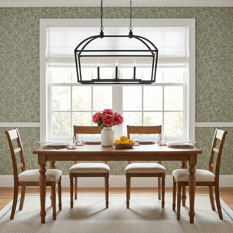 Alfreda 3 - Light Dimmable Steel Chandelier, Matte Black