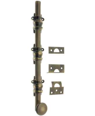 Solid Brass 12" Ornamental Bolt