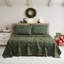 Printed Holiday 4Pc Sheet Sets, Easy Care, Soft & Wrinkle-Resistant Holiday Bedding - Poinsettia, Full-117002917-134531588