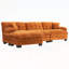 Canapé modulaire en L à assise profonde