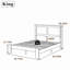Base de lit, structure de lit plateforme en bois massif industriel, support de lattes en bois silencieux, grand espace de rangement sous le lit, aucun sommier requis, assemblage facile, base de lit robuste pour la chambre à coucher (sans matelas)-1674344453-1674344571