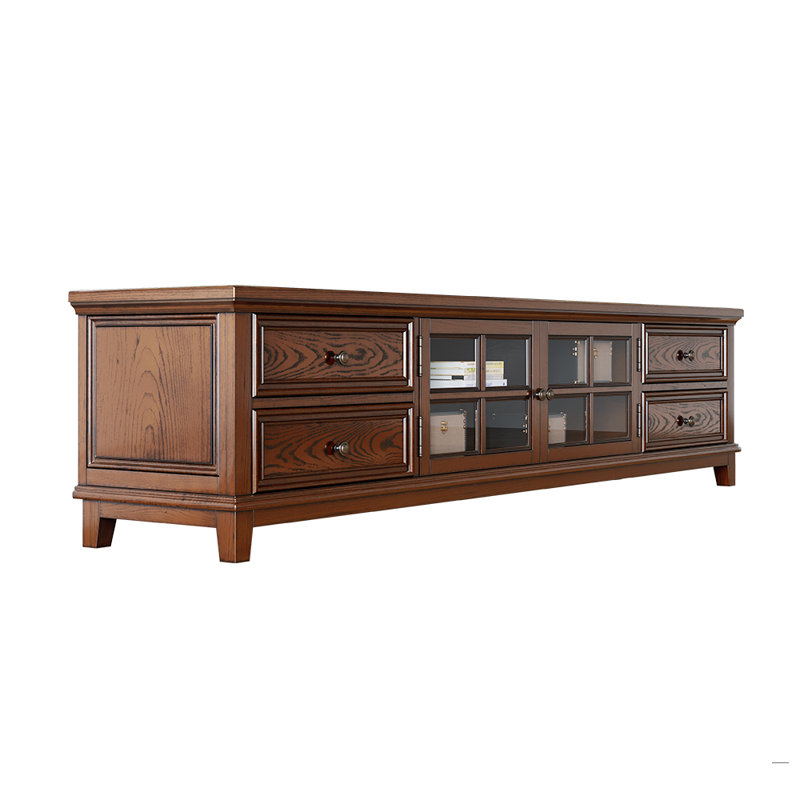 Rural classic solid wood TV stand