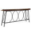 Console 82,3 po à barre étroite très longue pour petits espaces, canapé d'entrée avec structure en arc métallique