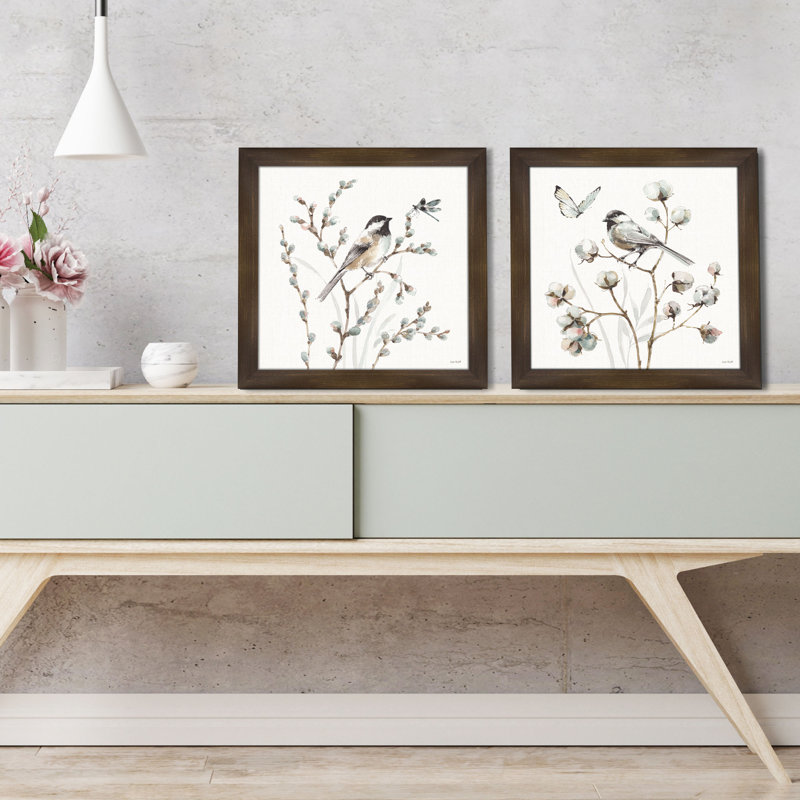 " A Country Weekend XVI " 2 - Pieces Painting Print, Distressed Bronze Framed Paper, 15" H x 30" W x 0.75" D
