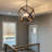 Mazhar 4-Light Globe Wood Chandelier Dimmable