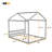 Queen Size Wooden House Bed With Headboard,Gray