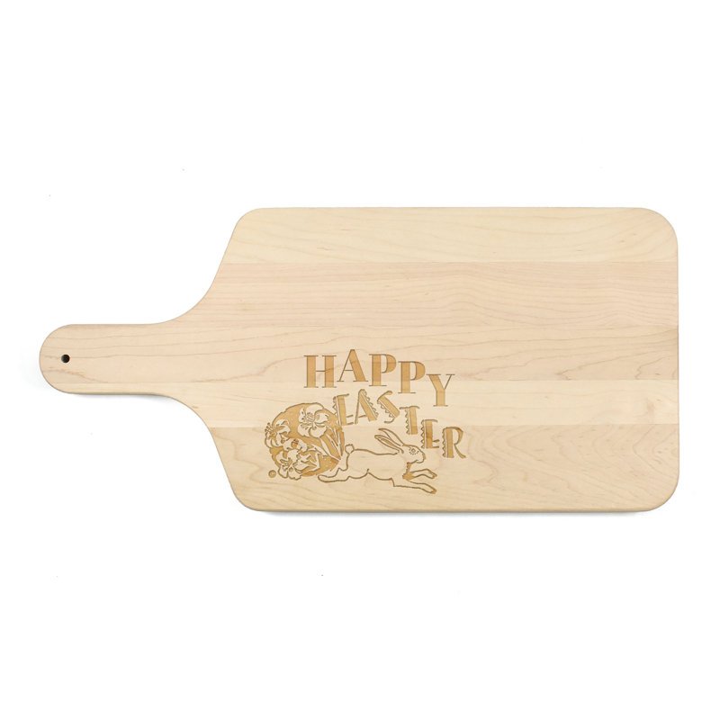 Planche à découper joyeuses Pâques, Beige