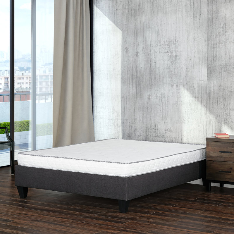 6 In. Firm Reversible Foam Mattress In A Box, High-Density Foam Mattress, White, Full 