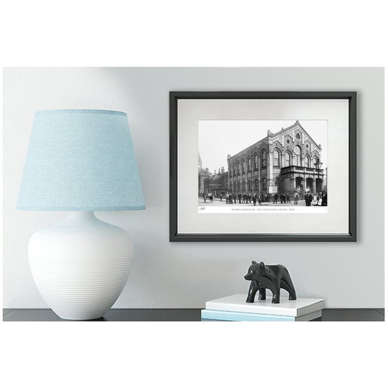 Middlesbrough, The Wesleyan Chapel 1896 - Single Picture Frame Print, 60cm H x 80cm W x 2.3cm D