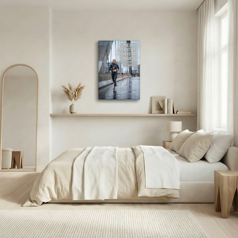 «Run Motivation Canvas», ensemble de 1 reproduction d'art sur toile, Toile tendue, H 24 po x l 16 po