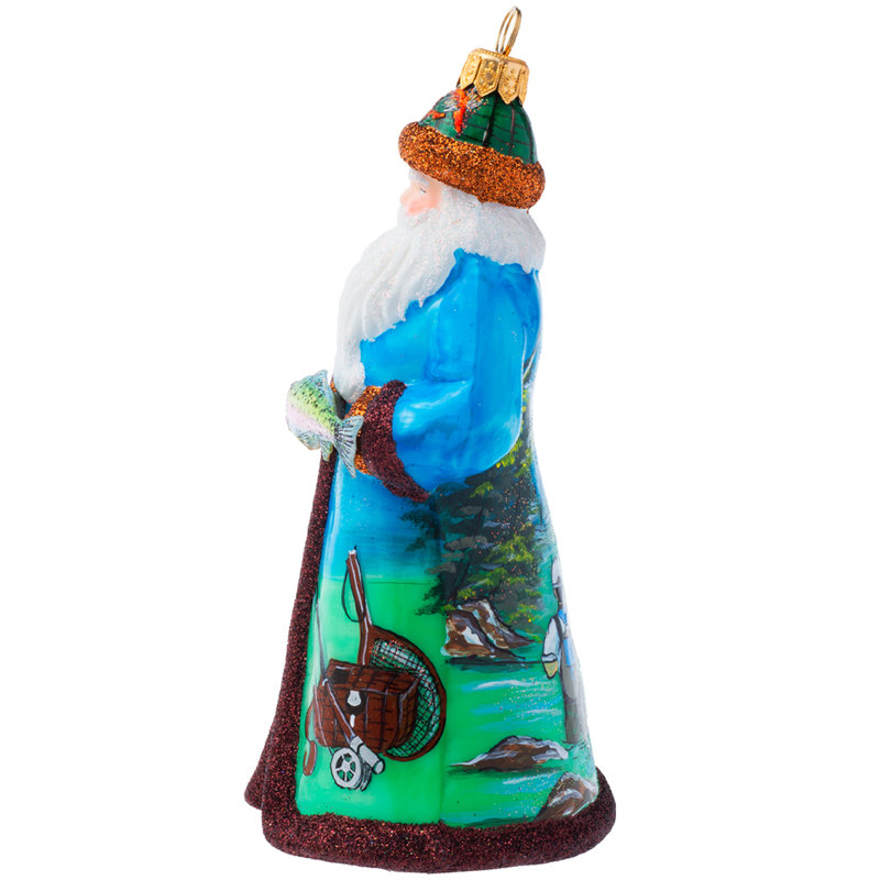 Glitterazzi Fly Fishing Santa