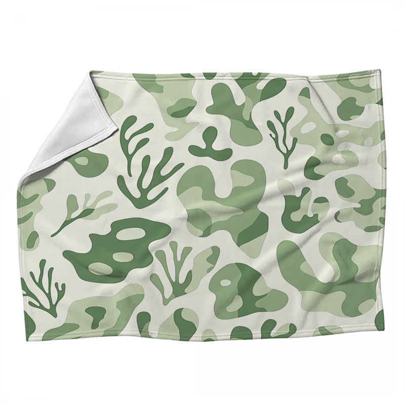 Jeté en polaire Nature Camo - Jetés naturels pour canapés ou lits, L 80 po x l 60 po