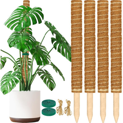 Stackable Coconut Coir Moss Pole, Plant Totem Support for Climbing Indoor Houseplants such as Monstera and Pothos