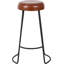 Cosimo Upholstered Counter Stool with Metal Frame-110955937