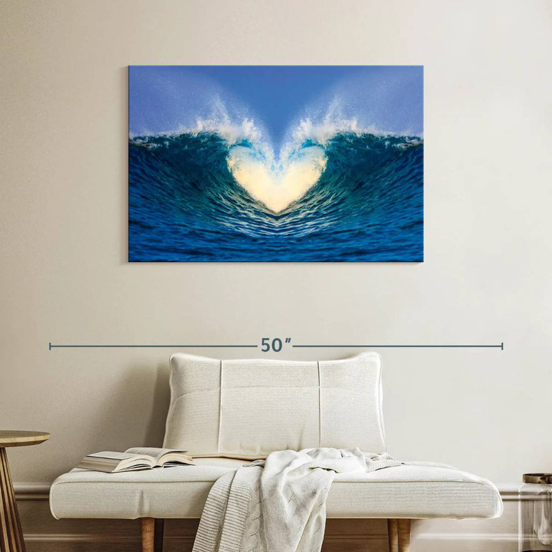 Gillard Heart Ocean Waves, H 26 po x l 39 po