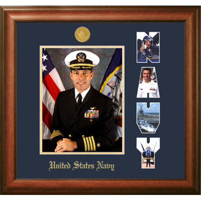 Navy Portrait Picture Frame