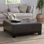 Repose-pieds cocktail en cuir capitonné Afsheen-100483451