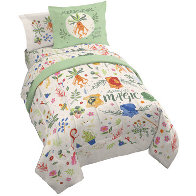 Harry Potter Herbology Magic Twin Bed Set W/ Sham