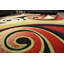 Tapis zone bourgogne/beige Cossey