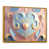 Toile avec cadre flottant or