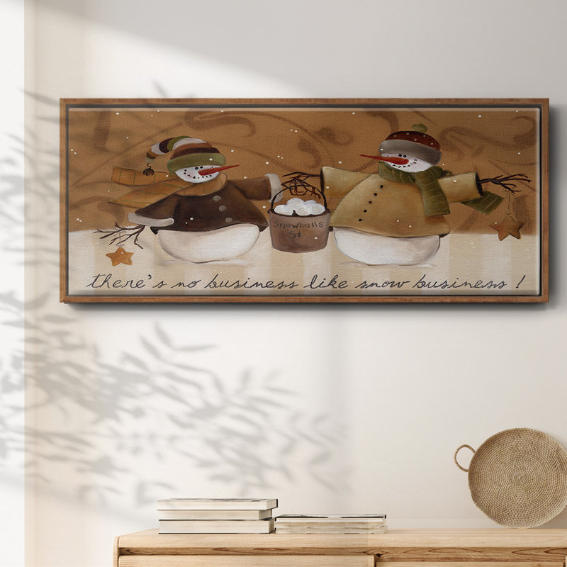 Snowballs- Framed Canvas
