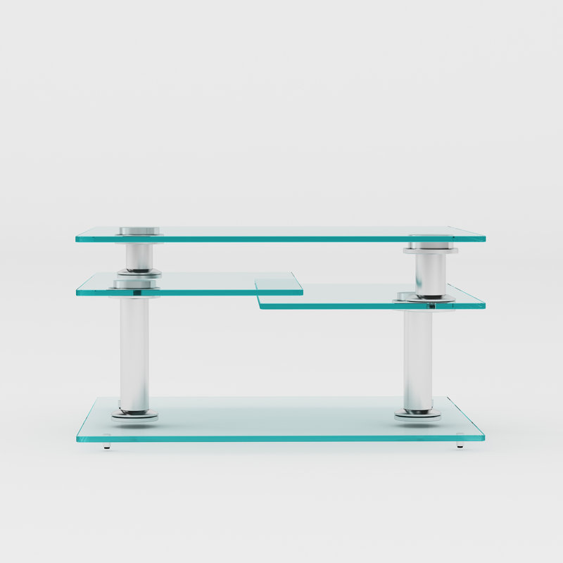 Endeavor Contemporary Multi-Top Motion Glass Cocktail Table